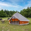 Tipi palapinė 18 asmeniui Pilka ir oranžinė