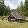 Tipi palapinė 18 asmeniui Ruda Pilka Poliesteris ir plienas