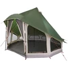 Tipi palapinė su stogu Žalia 404 x 370 x 270 cm tafta