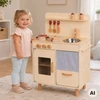 Tooky Toys TOOKY TOY medinė smėlio spalvos virtuvė su priedais