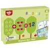 Tooky Toys Paėmęs žaislinis medinis magnetinis žaidimas Montessori galvosūkis vaikams, mokantis suskaičiuoti vaisius 81 el.