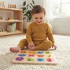 Dėlionė Tooky Toys Žaislų žaislų galvosūkis Montessori mokymosi figūros su kaiščių figūromis