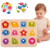 Dėlionė Tooky Toys Žaislų žaislų galvosūkis Montessori mokymosi figūros su kaiščių figūromis