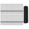 Hexagonal Fence with Post 100 x 0,5 m PVC dengtas plienas Pilka