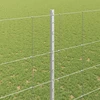 Lauko laukinė tvora su stulpais 25 x 1,6 m Sidabrinė Tinklelis