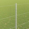 Lauko laukinė tvora su stulpais 50 x 1,5 m Sidabrinė Tinklelis