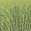 Suvirintas vielos tvora su stulpeliais 10 x 0,8 m Sidabrinė