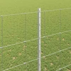 Lauko laukinė tvora su stulpais 25 x 1,5 m Sidabrinė Tinklelis