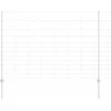 Lauko laukinė tvora su stulpais 50 x 1,5 m Sidabrinė Tinklelis