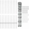 Lauko laukinė tvora su stulpais 25 x 1 m Galvanizuotas plienas