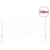 Lauko laukinė tvora su stulpais 100 x 0,8 m Sidabrinė Tinklelis