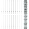 Lauko laukinė tvora su stulpais 50 x 1,2 m Sidabrinė Tinklelis