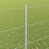 Lauko laukinė tvora su stulpais 25 x 1,4 m Sidabrinė Tinklelis