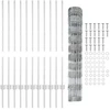 Lauko laukinė tvora su stulpais 25 x 1 m Galvanizuotas plienas