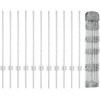 Lauko laukinė tvora su stulpais 50 x 0,8 m Sidabrinė Tinklelis