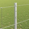 Lauko laukinė tvora su stulpais 25 x 1,2 m Sidabrinė Tinklelis
