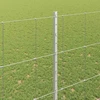 Lauko laukinė tvora su stulpais 25 x 1,5 m Sidabrinė Tinklelis