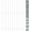 Lauko laukinė tvora su stulpais 50 x 1,5 m Sidabrinė Tinklelis