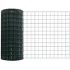 Eurų tvora su betono baze 10 x 0,6 m PVC dengtas plienas Žalia