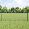Suvirintas vielos tvora su stulpeliais 25 x 0,8 m Žalia