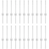 Įmontuotas tvoros stulpas 22 pcs Sidabrinė 80 cm