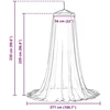 Uodų tinklas lovai 156 mesh Juoda ⌀56 x 220 cm Poliesteris
