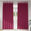 Užuolaidos su žiedais, blokuojančios šviesą 2 pcs Vyno raudona