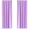 Užuolaidos su žiedais, blokuojančios šviesą 2 pcs Violetinė