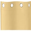 Užuolaidos su žiedais, blokuojančios šviesą 2 pcs Smėlio