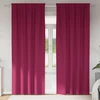 Užuolaidos su žiedais, blokuojančios šviesą 2 pcs Vyno raudona