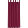 Užuolaidos su žiedais, blokuojančios šviesą 2 pcs Vyno raudona