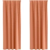 Užuolaidos su žiedais, blokuojančios šviesą 2 pcs Terakotos