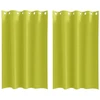Užuolaidos su žiedais, blokuojančios šviesą 2 pcs Žalia