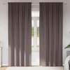 Užuolaidos su žiedais, blokuojančios šviesą 2 pcs Tamsiai rudas