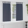 Užuolaidos su žiedais, blokuojančios šviesą 2 pcs Antracitas