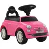 Vaikiškas automobilis Fiat 500, rožinis
