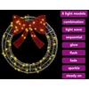 Vainikas 60 LED Šilta balta 76 x 76 x 8,5 cm Akrilas