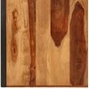 Valgomojo stalas, 200x100x75cm, rausv. dalb. medienos masyvas