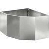 Kampinė Vazonas Sidabrinė 60 x 60 x 35 cm Galvanizuotas plienas