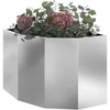 Kampinė Vazonas Sidabrinė 60 x 60 x 50 cm Galvanizuotas plienas