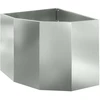 Kampinė Vazonas Sidabrinė 60 x 60 x 50 cm Galvanizuotas plienas