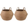 Vazonas su rankenomis 2 pcs Natūrali Ø 45 x 36 cm