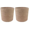 Vazonų rinkinys 2 pcs Natūrali Ø 21 x 21 cm 100% Tossa Džiutas