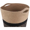 Vazonų rinkinys 2 pcs Natūrali ir juoda Ø 28 x 28 cm