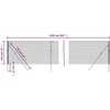 Vielinė tinklinė tvora, antracito, 1x25m, galvanizuotas plienas
