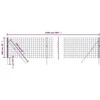 Vielinė tinklinė tvora, antracito, 1x25m, galvanizuotas plienas