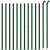 Vielinė tinklinė tvora su flanšais, žalios spalvos, 1,1x25m