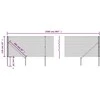 Vielinė tinklinė tvora su smaigais, antracito spalvos, 1,1x25m