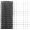Vielos tinklas su PVC danga, pilkas, 10x1m