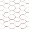 Vielos tinklas su PVC danga, raudonas, 25x1m